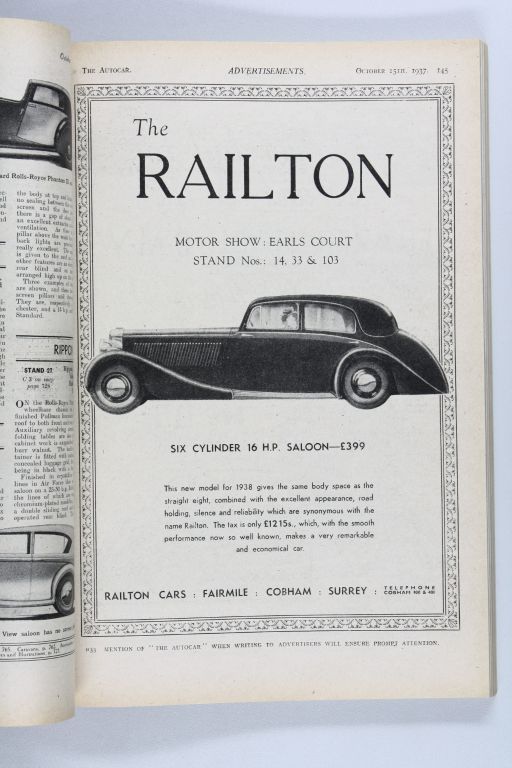 Autocar - Complete Show Rport London 1937