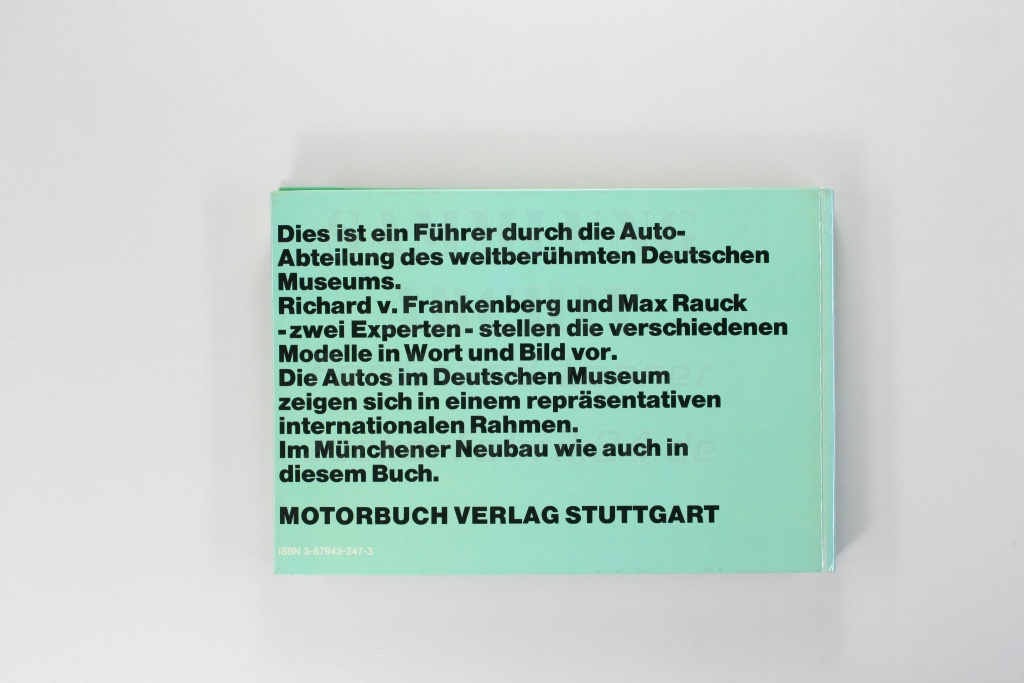 Die Autos im Deutschen Museum - München (ca. 1975)
