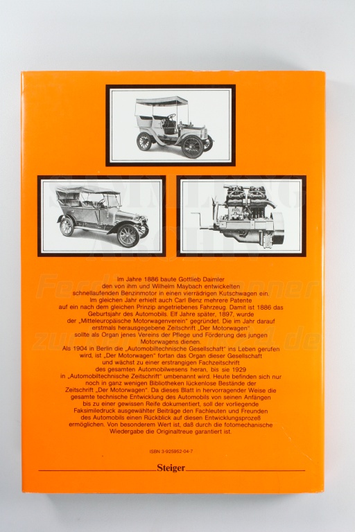 aus "Der Motorwagen"  1902 - 1922