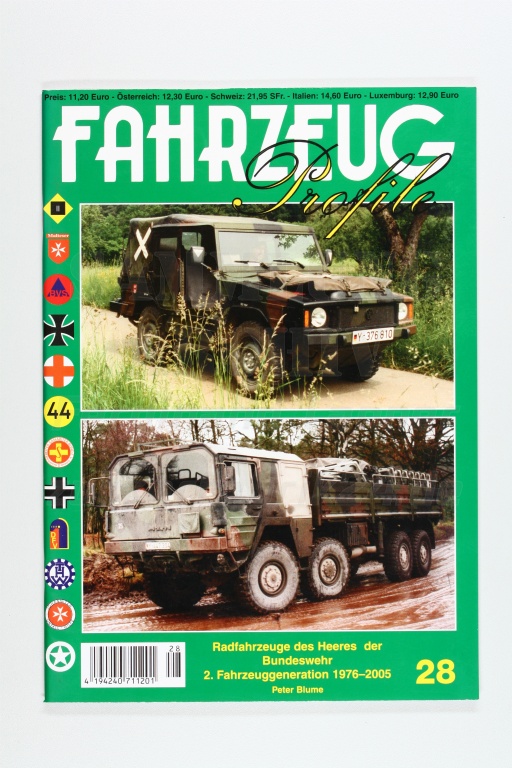 Radfahrzeuge des Heeres der Bundeswhr - 2. Fahrzeuggeneration 1976 - 2005