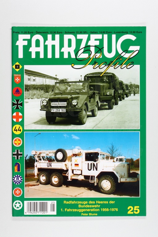 Radfahrzeuge des Heeres der Bundeswhr - 1. Fahrzeuggeneration 1956 - 1976