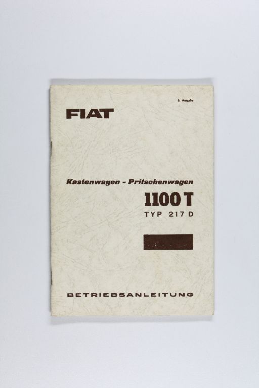 Fiat 1100 T - 217 D (BA / manual)