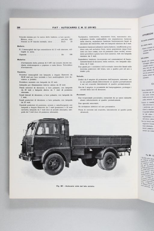 Fiat Autocarro medio C.M. 52 (4x4) - Fiat 639 N2  (riparazioni / workshop manual)