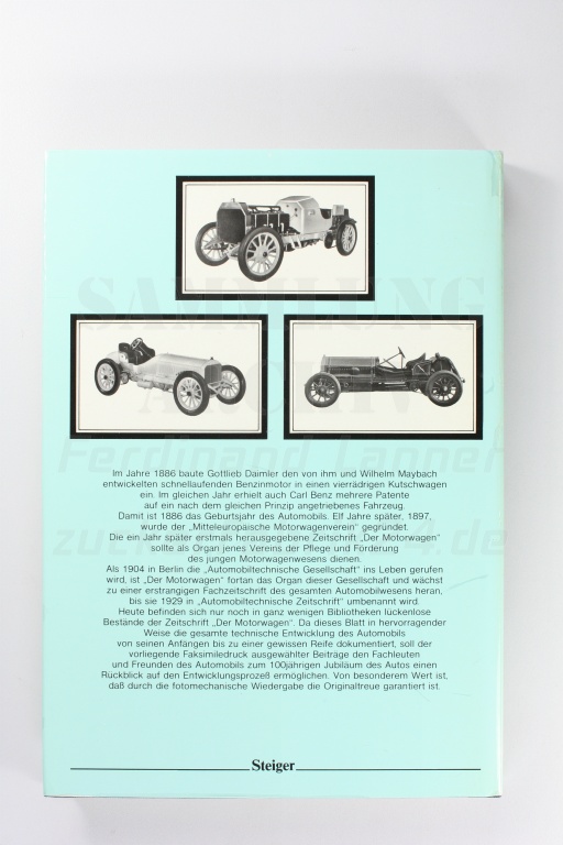 aus "Motorwagen" 1898 - 1908